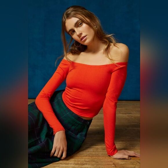 BDG Alex Off-The-Shoulder Top Urban Outfitters NWT/NWOT - Picture 4 of 11